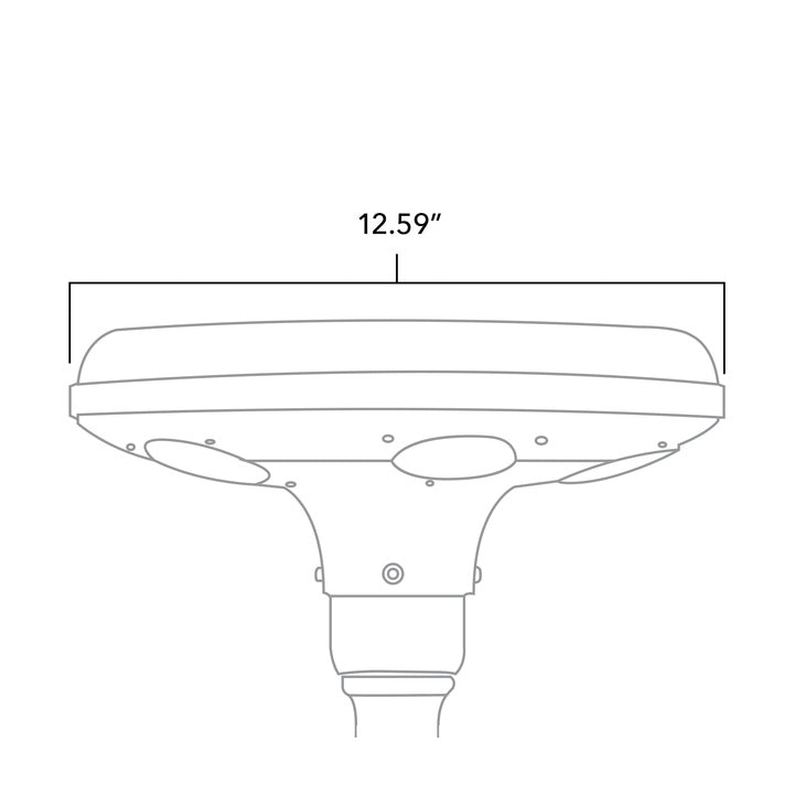 Solar LED Garden Light - 150 Lumens - Solar LED Courtyard Bollard Lights - 6000K