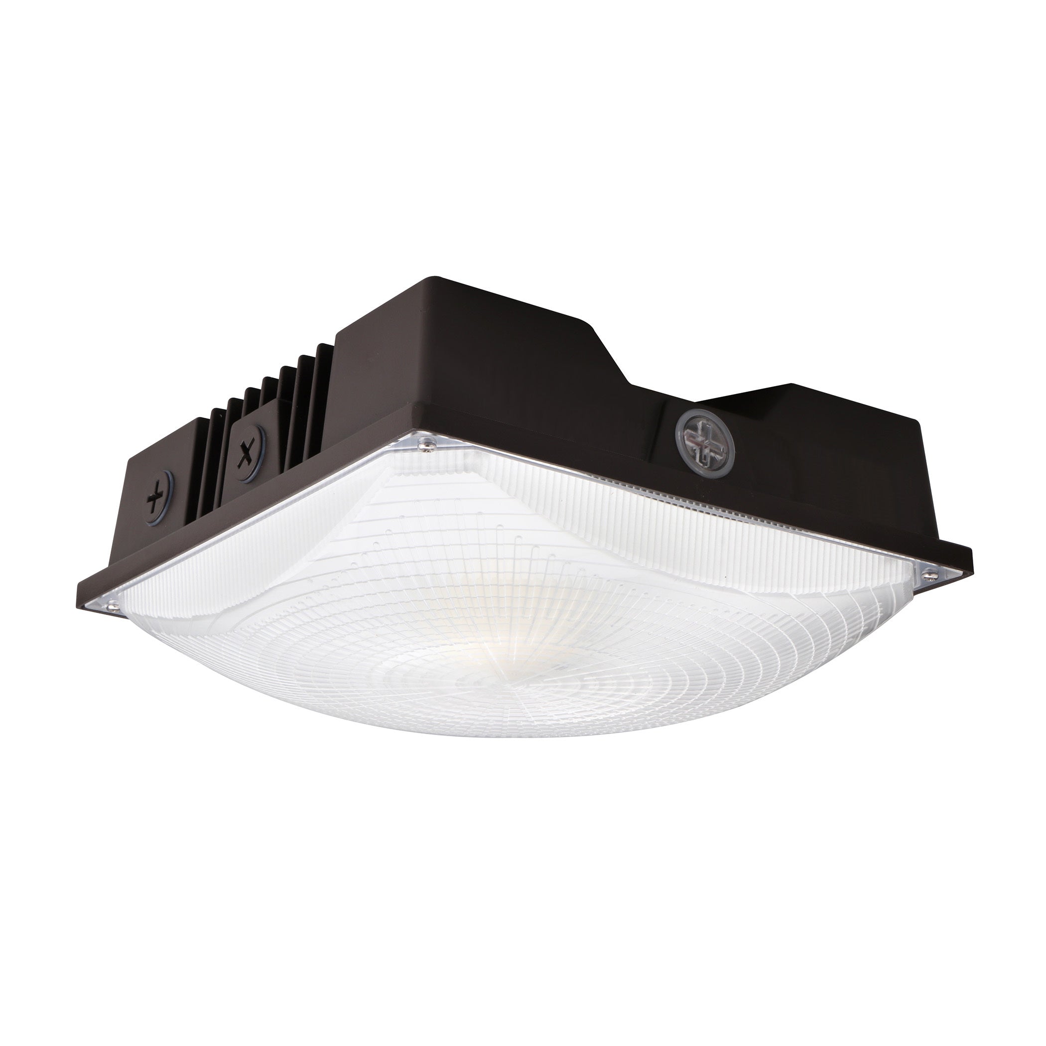 LED Canopy Light - 75W - Outdoor Parking Garage Light - PGD - Brown - (UL+DLC 5.1)