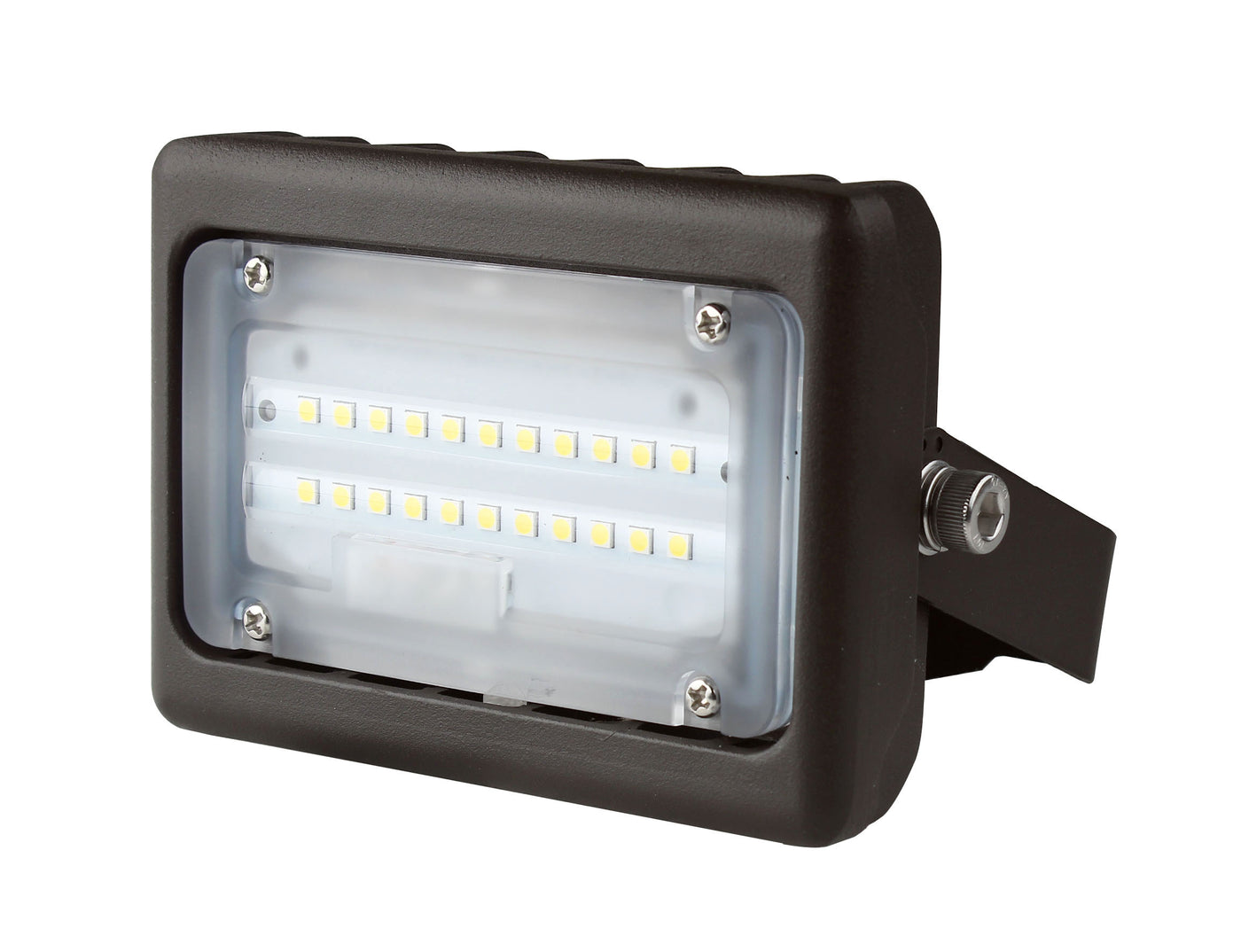 15W LED DLC Flood Light, Knuckle Mount - Landscape Lighting - (UL+DLC) - 5 Year Warranty