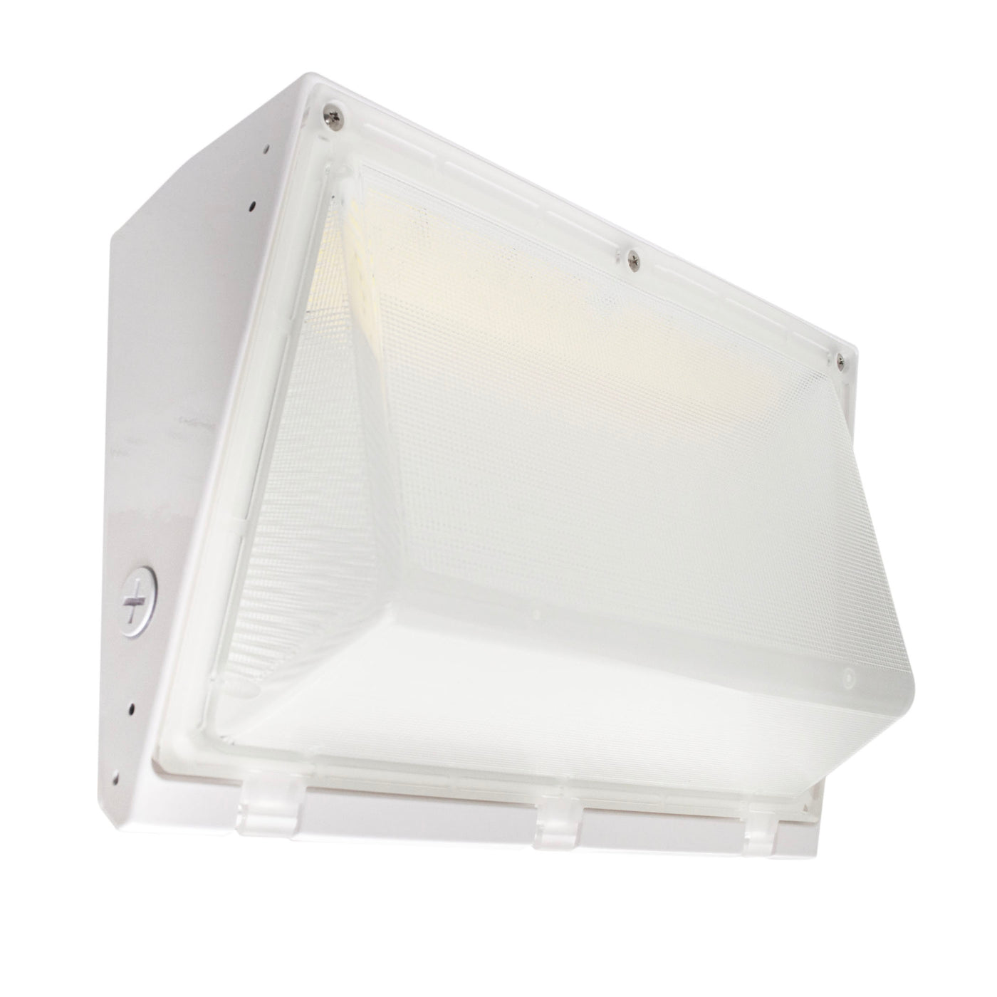 LED Wall Pack Light - 120W - 17,996 Lumens - Photocell Included - SWP4 - Forward Throw - White - DLC Listed