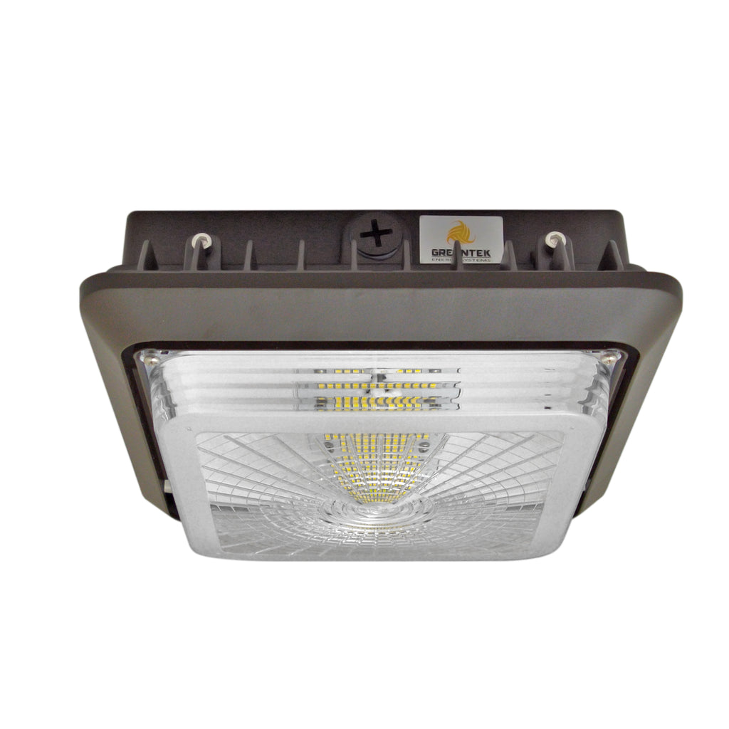 LED Canopy Light - 60W - Outdoor Parking Garage Light - PGD - Brown - (UL+DLC 5.1)