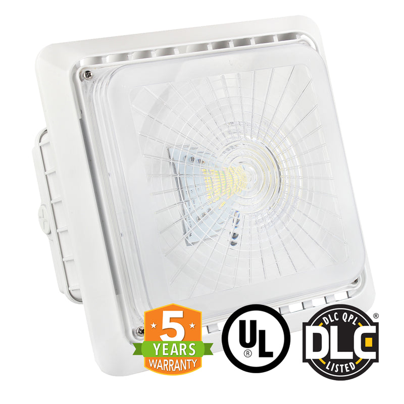 LED Canopy Light - 75W - Outdoor Parking Garage Light - (UL+DLC Listed)