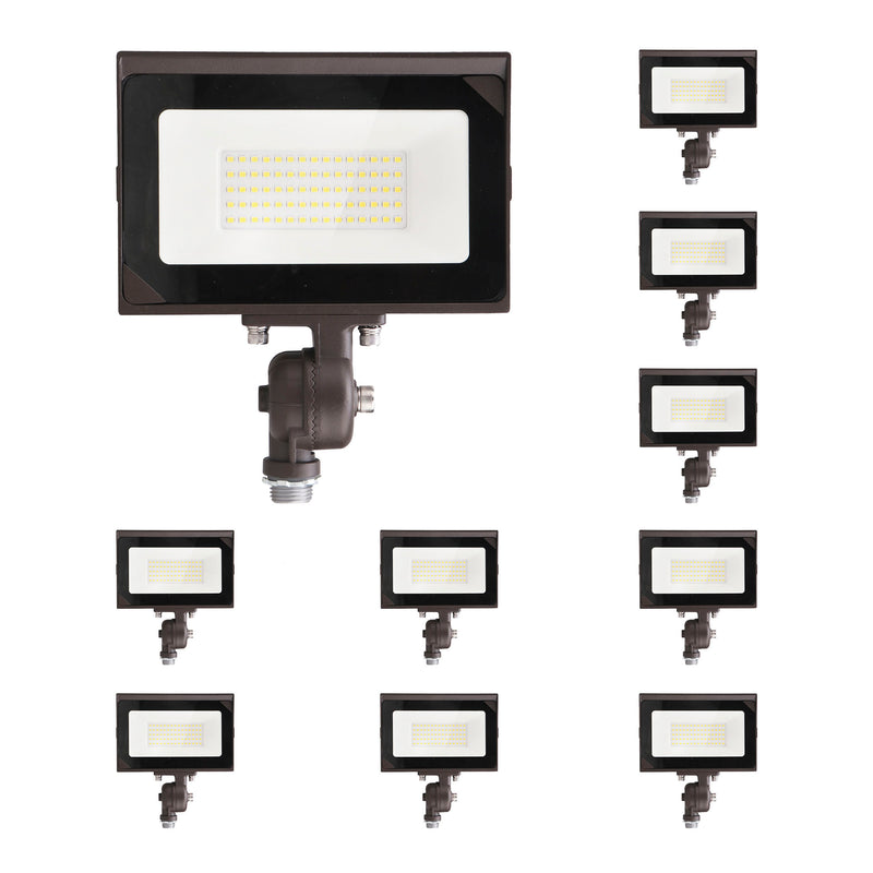 LED Flood Light - 50W - 5750LM - Knuckle Mount - Landscape - (UL)