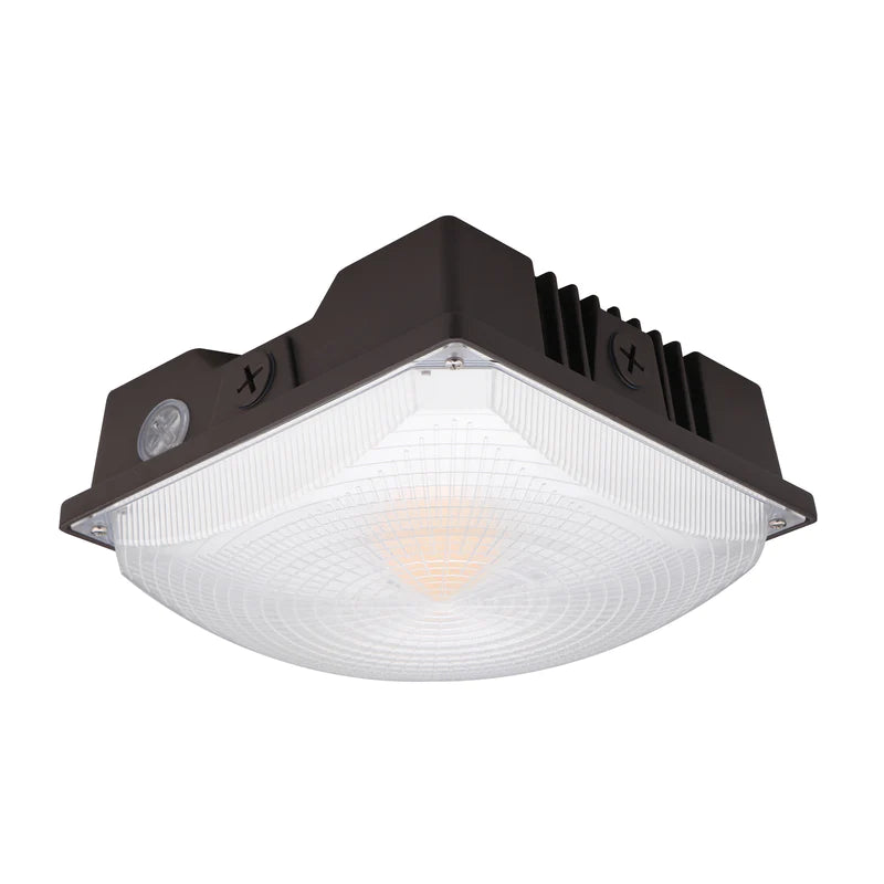 LED Canopy Light - 40W - Outdoor Parking Garage Light - PGD - Brown - (UL+DLC 5.1)