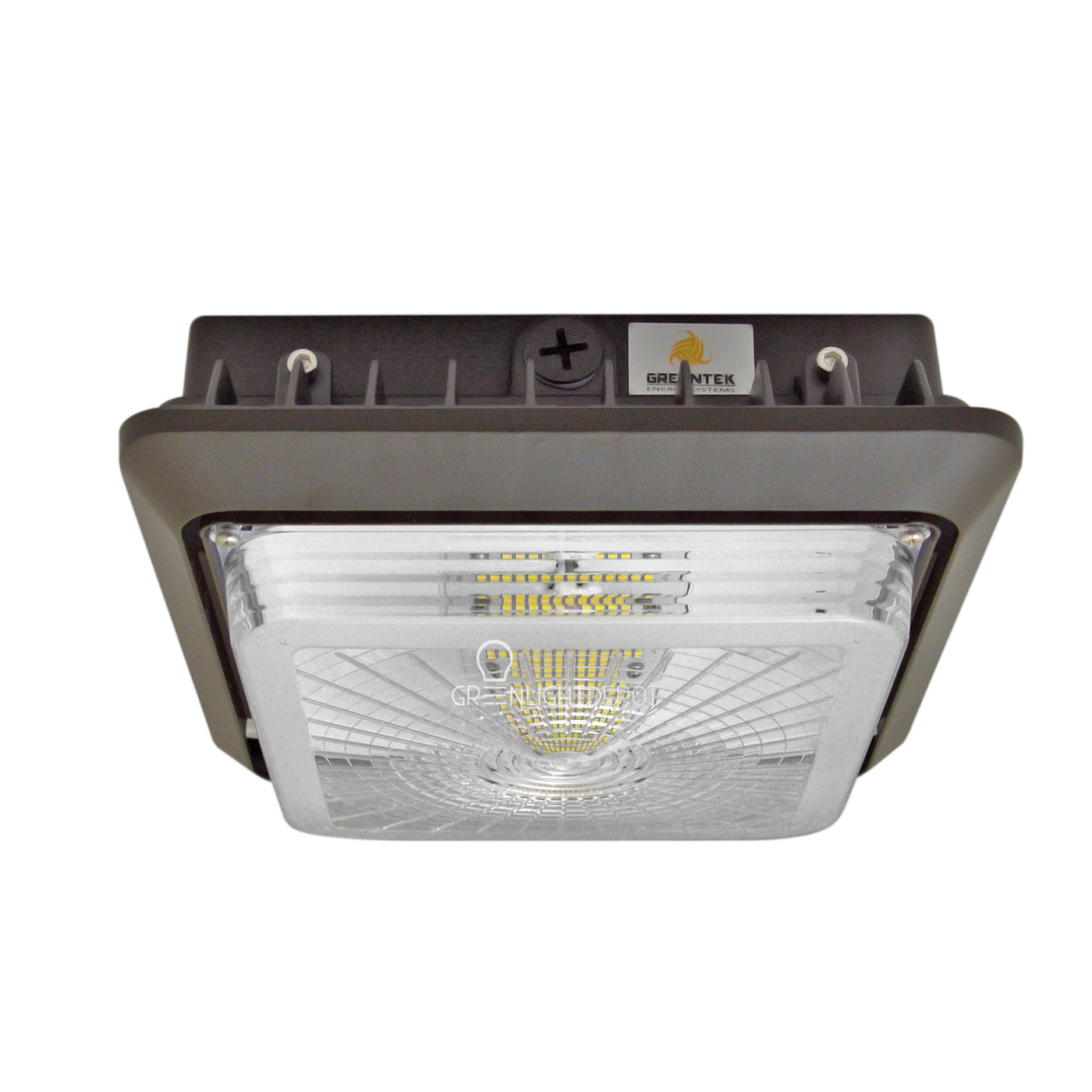 LED Canopy Light Outdoor Parking Garage Light 55W - Brown - (UL+DLC Listed)