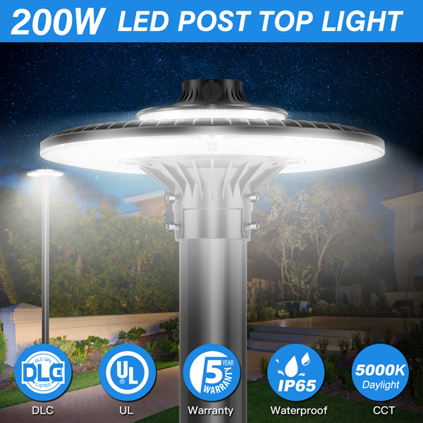 420 LED CIRCULAR AREA LIGHT 120W-200W 3000K-5000K WITH PHOTOCELL
