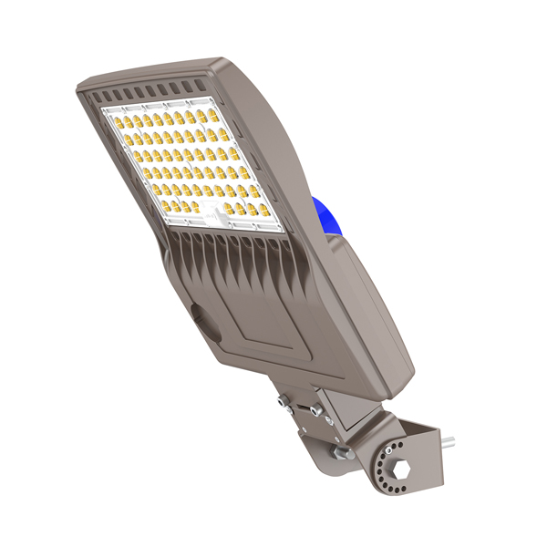 LED SHOEBOX LIGHT 240W 5000K 100-277VAC WITH BUILT-IN PHOTOCELL A&N TYPE BRACKET