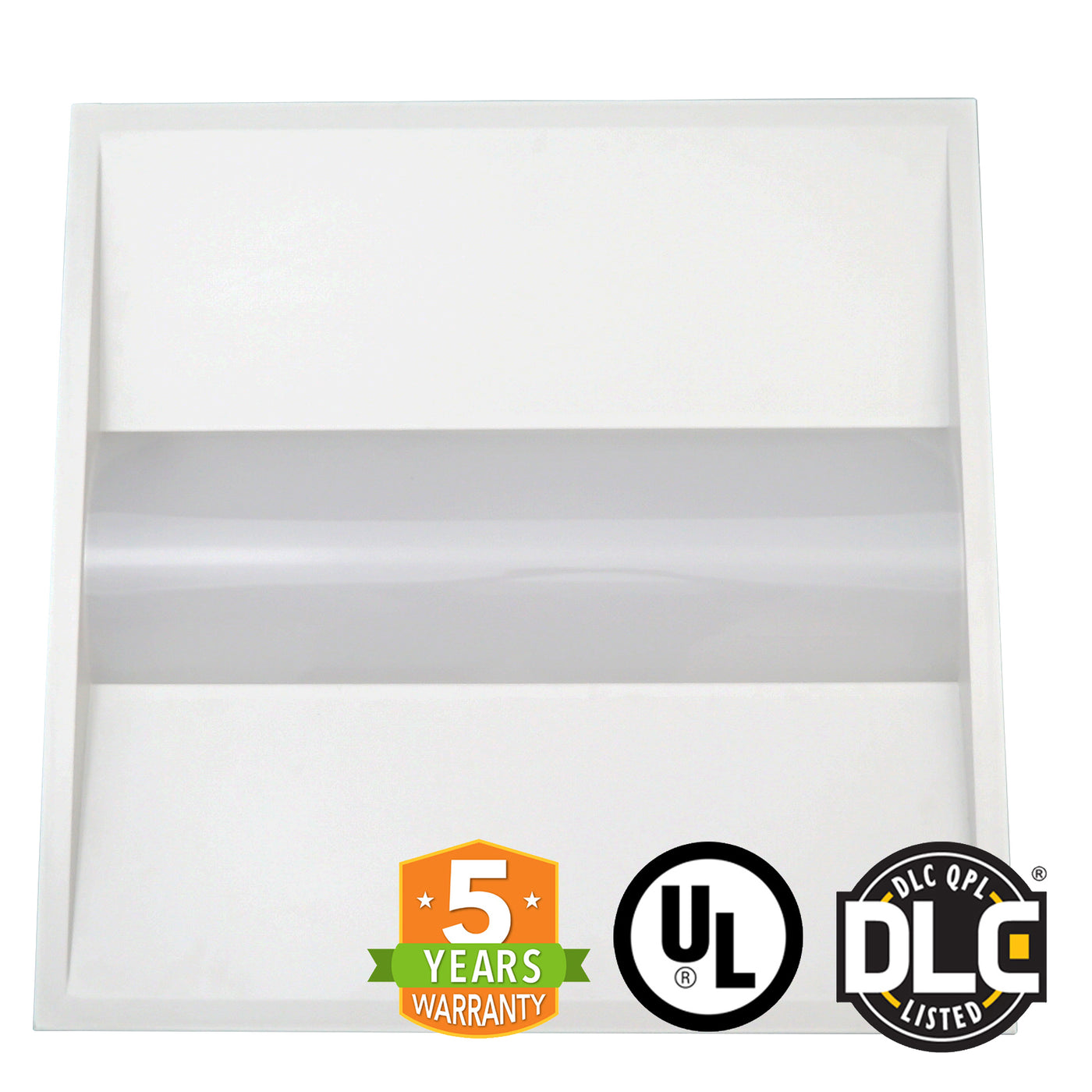 2' x 2' LED Troffer -Panel Light- 40W - Dimmable - Center Baskets Fixture - (UL + DLC) *Buy By The Box Promo*